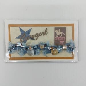 Wallet Western Cowgirl Up Handmade Wallet Wallet Denim Seashell Beads Cash